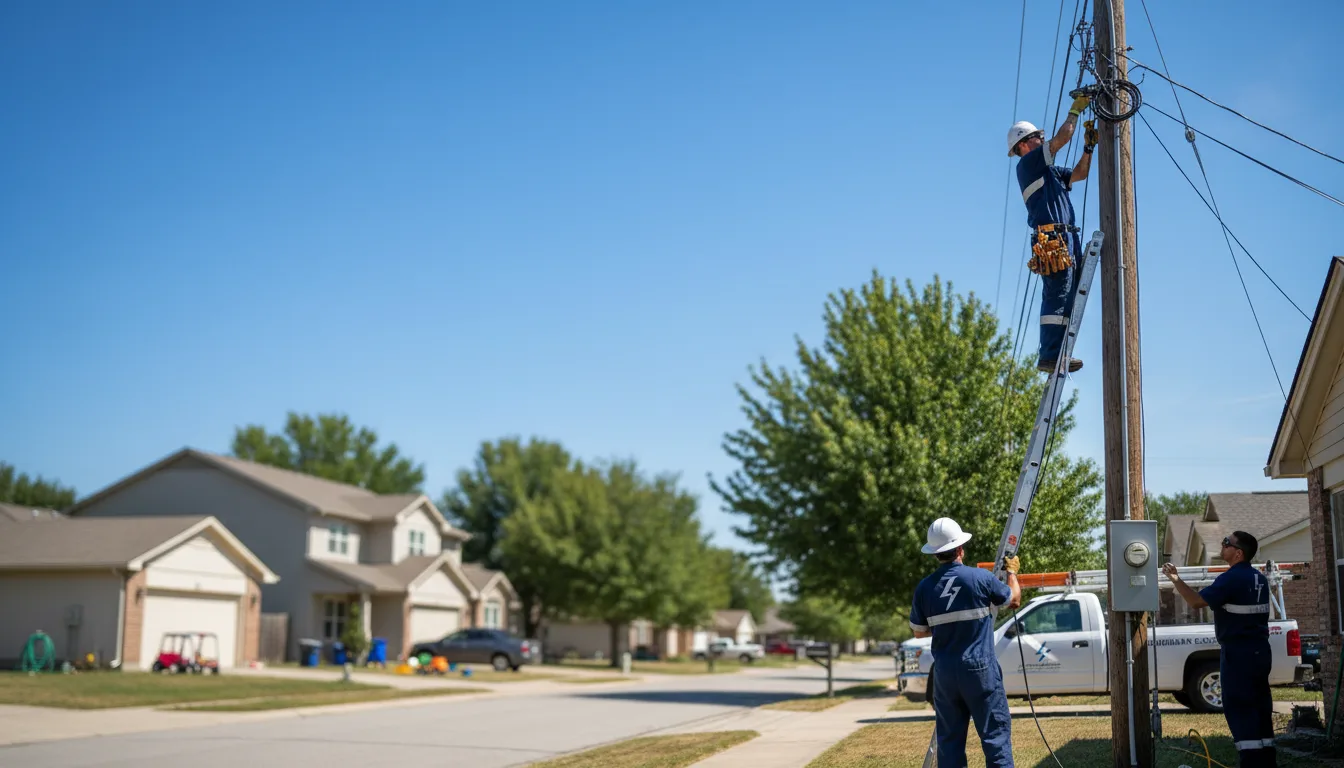 Residential electrician providing installation services in Martinsburg, MO